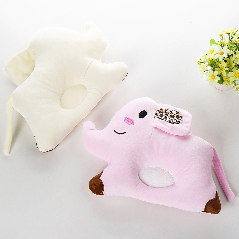卡通造型天鵝絨定型枕頭小雞造型枕頭嬰幼兒防偏頭記憶純棉枕(MB807004405)